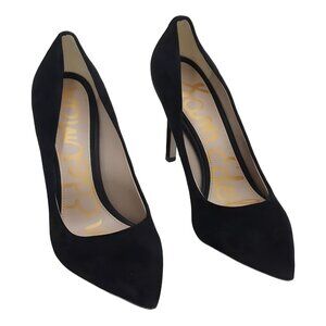 Sam Edelman Hazel Pointed Stiletto Pumps Black Suede US 6M EU 36